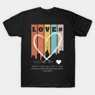 The illustration design for Valentine's Day celebration  - For romantic love, friendship, and admiration. T-Shirt